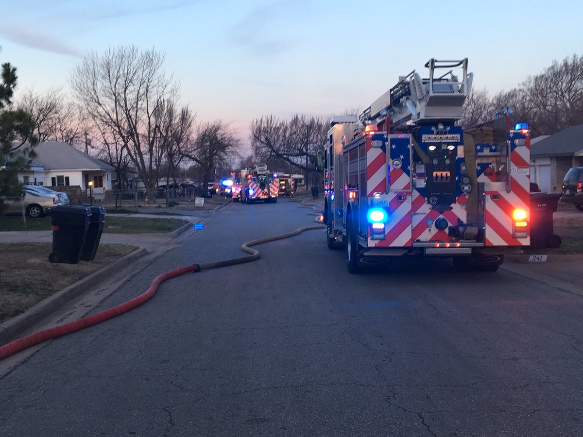 Scene of a house fire near SE 55th and S. Shields. We do know everyone in the house got out safely