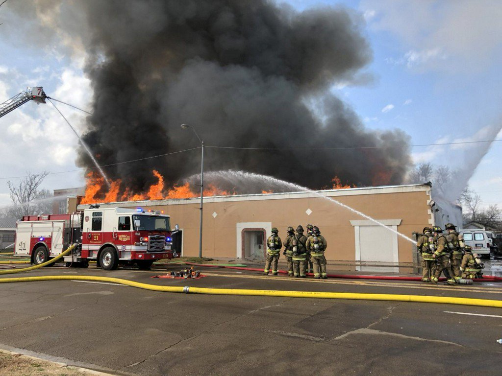 A man has been injured in a large southwest side commercial fire. The fire was reported around 3 p.m. on Sunday in the 1900 block of Exchange Avenue