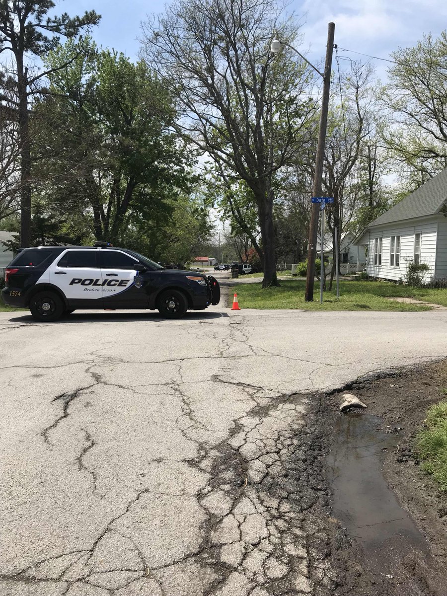 Broken Arrow operations team fires tear gas inside the home near Detroit and Elm in attempt to get the kidnapping suspect to surrender.   