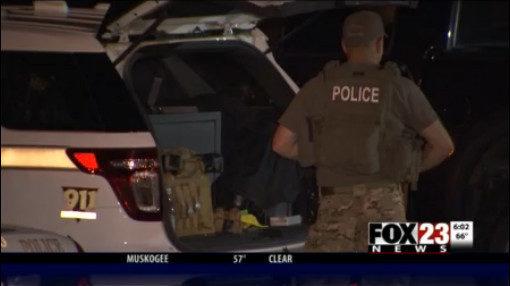 Tulsa police arrested a man after a five-hour standoff at a north Tulsa apartment complex, officials say. Police reported that the suspect shot at two people near Harvard and Seminole and then broke into an area apartment, where he barricaded himself inside.