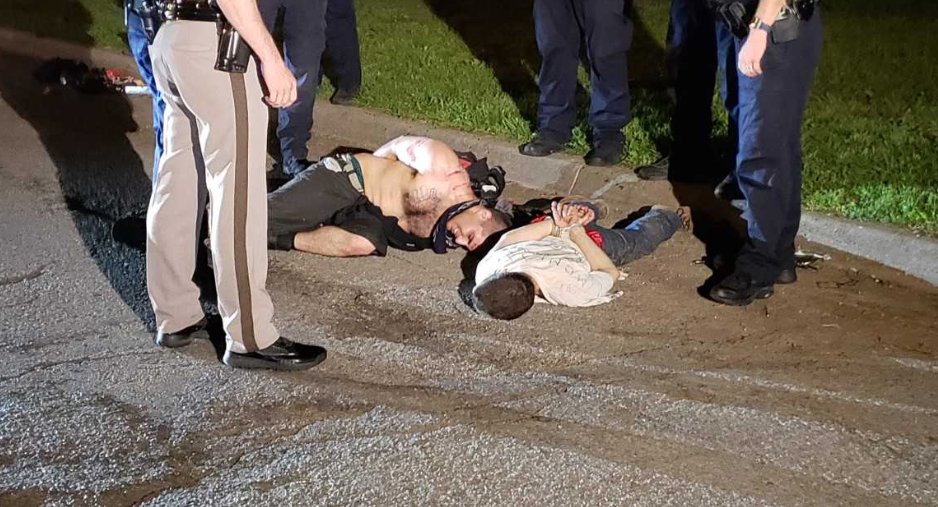 Two people are in custody for allegedly breaking into a Tulsa preschool and leading officers on a foot chase.  Officers responded around midnight to the Skelly Early Childhood Development Center near 31st and Mingo. Police say two suspects took off running when they got there.