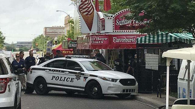 A man is arrested after a standoff at the Mayfest site downtown before the festival opened on Sunday. We're told 33-year old Jason Mitchell was arrested
