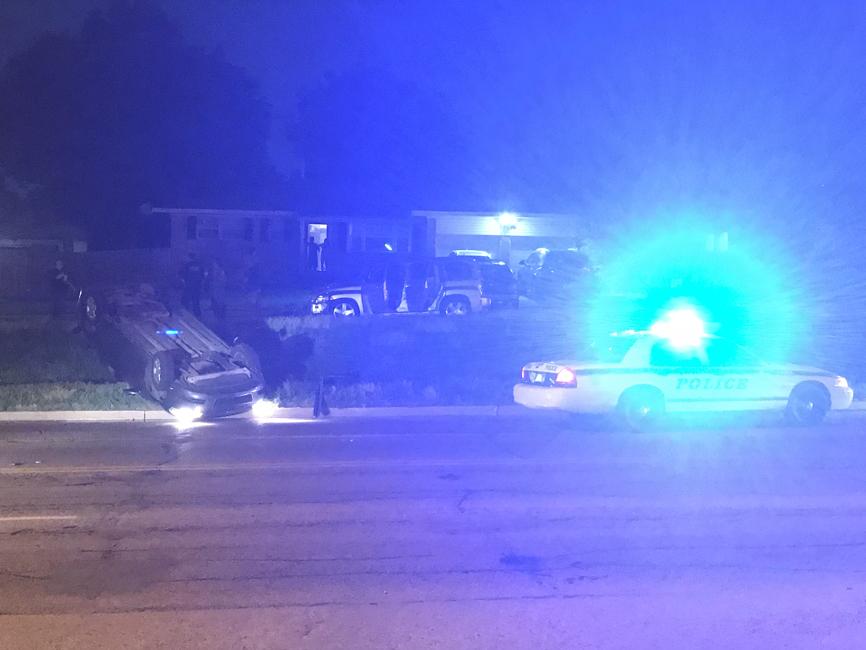 Gunshots fired includes an SUV causing a car to crash. All this happening at 12:10 a.m. Tuesday near 21st and Memorial