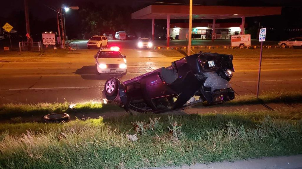 Police say several people are on the run after a rollover crash and shooting in midtown Tulsa. It happened around 11 p.m. Monday near 21st and Memorial. Police say an SUV was chasing a car down 77th East Avenue when the car flipped over. Four people then got out of the SUV, and two of them started shooting at the driver who flipped his car, according to police.