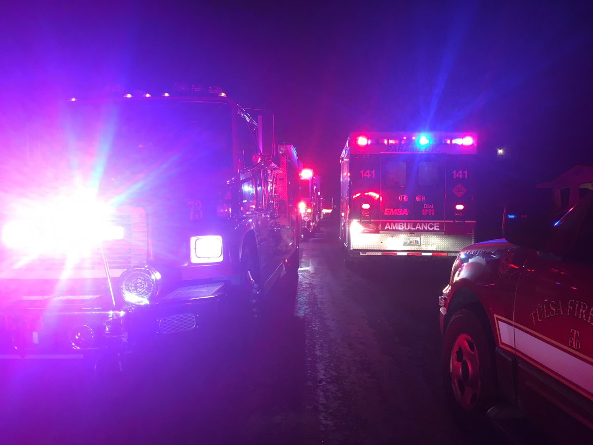 Three people are safe after an overnight house fire in north Tulsa.  Crews responded around 4 a.m. to a home on Quanah Avenue near Pine and Union, in the area of the Tulsa Country Club. Firefighters say they saw flames shooting out from the home when they arrived
