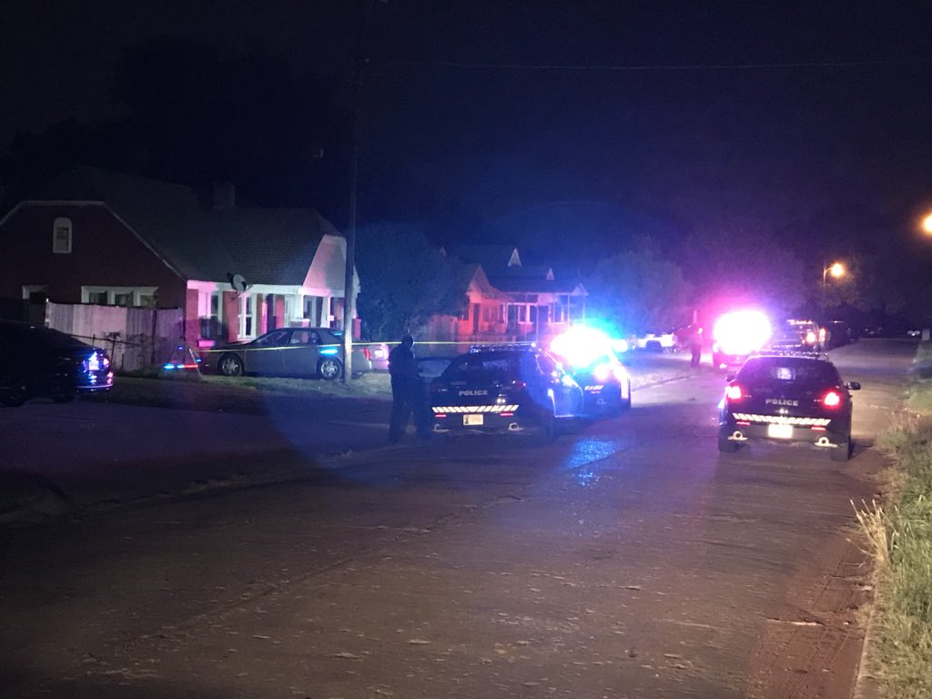 Police investigating a shooting on SE 41st near Shields. Started as a fight between neighbors. One neighbor pulled out a gun and shot the other in the head