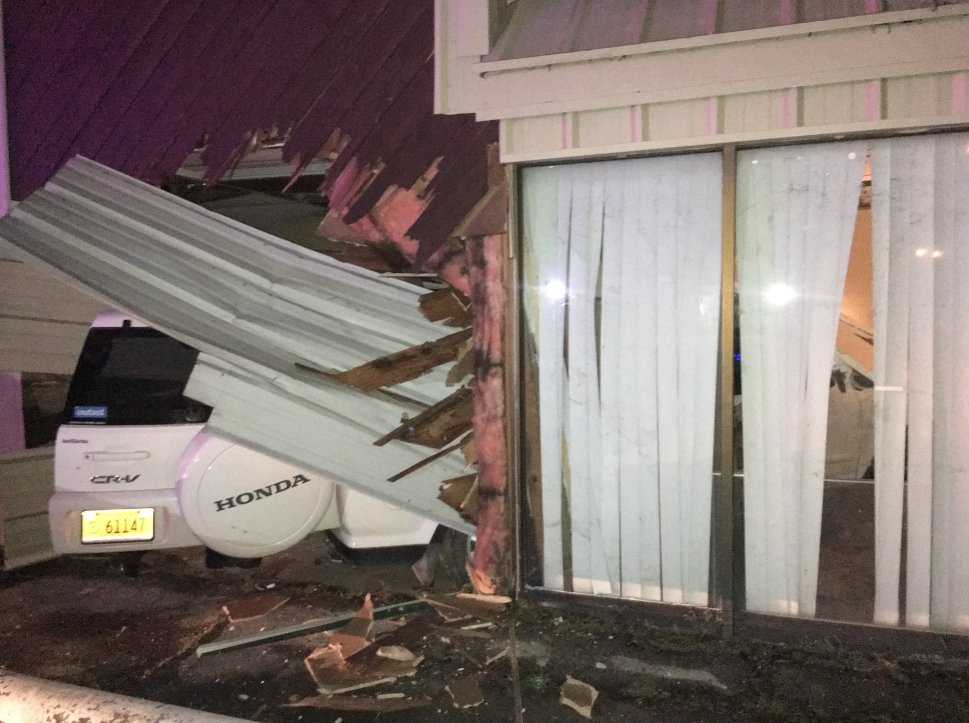 Sapulpa police say a teen lost control of her car and slammed into the side of a building in Sapulpa