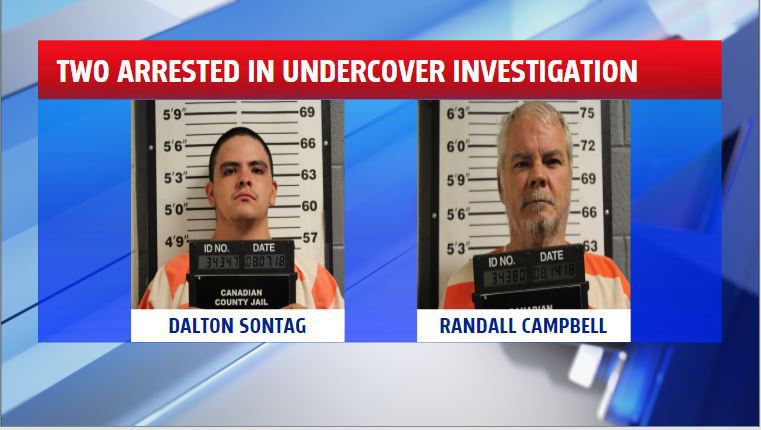 Authorities in Canadian County say two alleged child predators were taken into custody following undercover investigations.