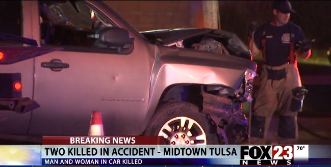 Two people killed in crash in Tulsa. - kfor