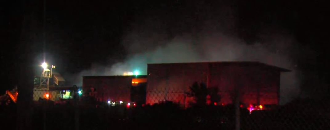 Multiple fire departments respond to recycling plant fire in Catoosa