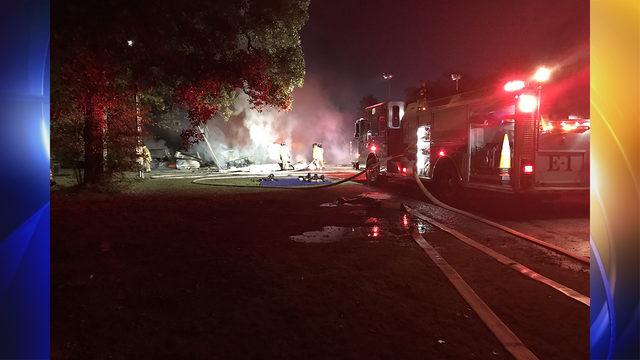 Emergency crews on scene of building fire in Sand Springs    