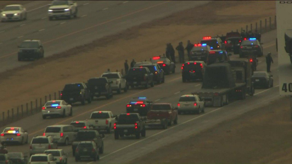 Two taken into custody after driver led officers on wild chase    