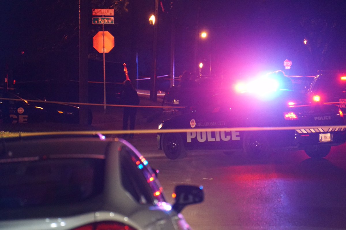 At the scene of a police shooting near NW 10 and Linn Avenue. At least one person was injured in the incident.   