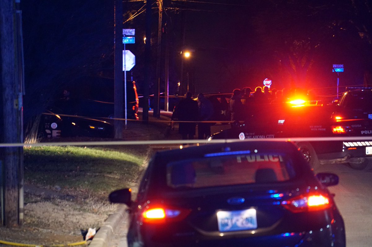 At the scene of a police shooting near NW 10 and Linn Avenue. At least one person was injured in the incident.   