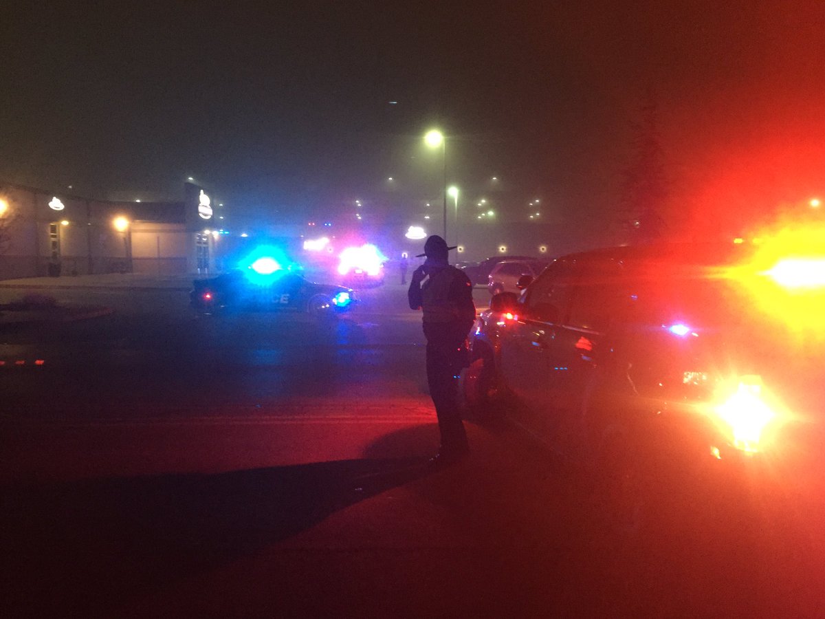 Scene of an officer-involved shooting at the Newcastle Casino.   