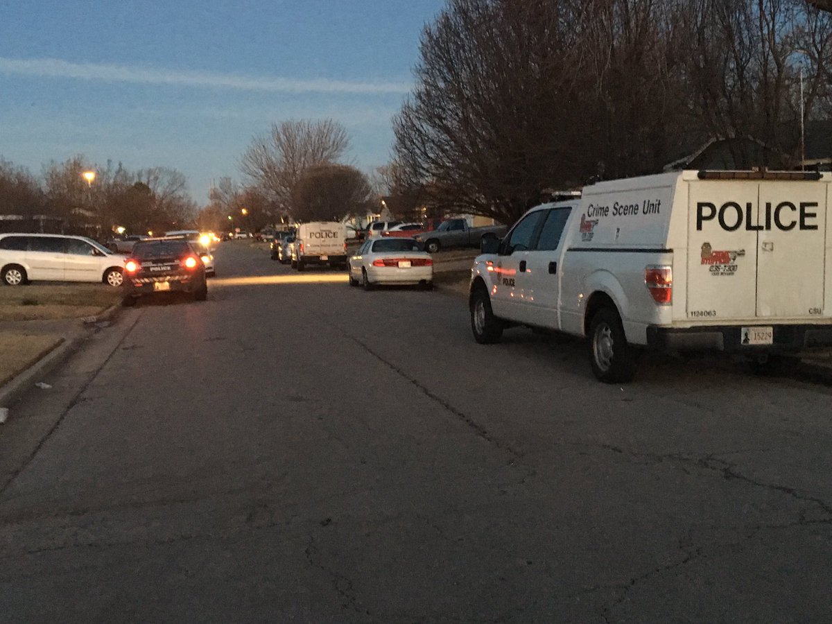 A look at the scene in the 3000 block of Madole Blvd where OKC police are investigating a homicide