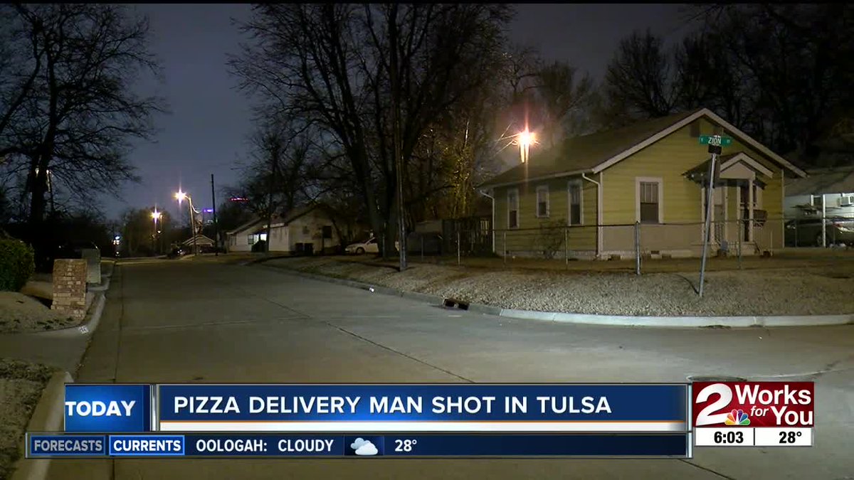 Tulsa police are looking for a suspect they say robbed and shot a pizza delivery driver in north Tulsa late last night.    