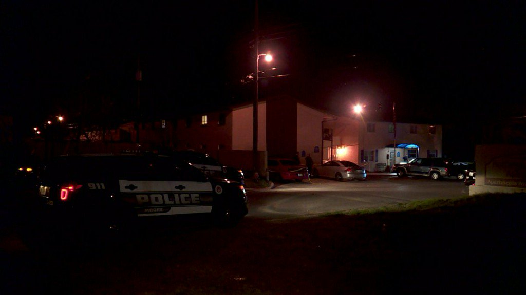 Man taken to hospital following shooting at Moore apartment complex    
