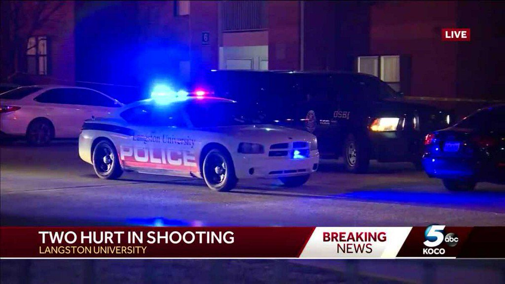 Police looking for shooter after two people shot, injured at Langston University    
