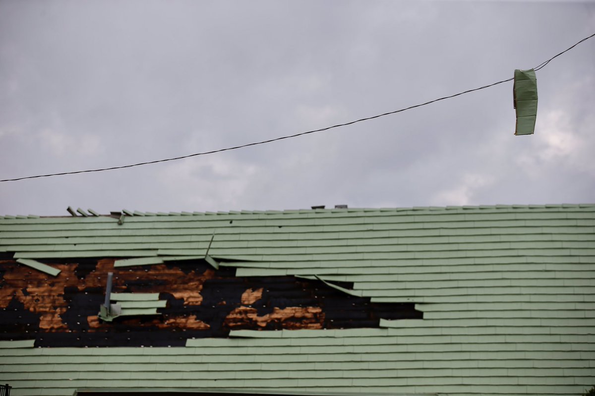 Damage at Mutts in 23rd okwx   