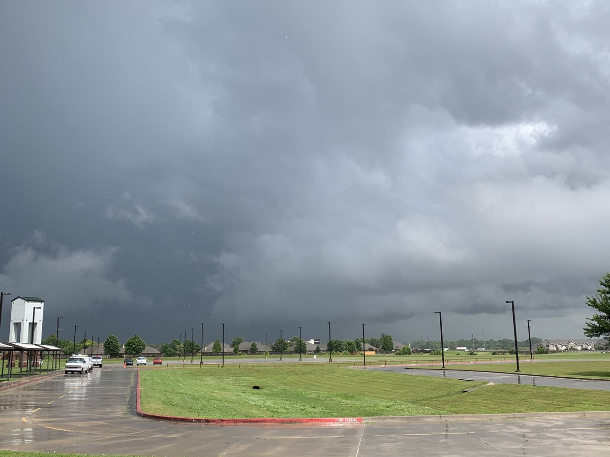 Heavy rain and some strong winds with the storm moving through Tulsa.   