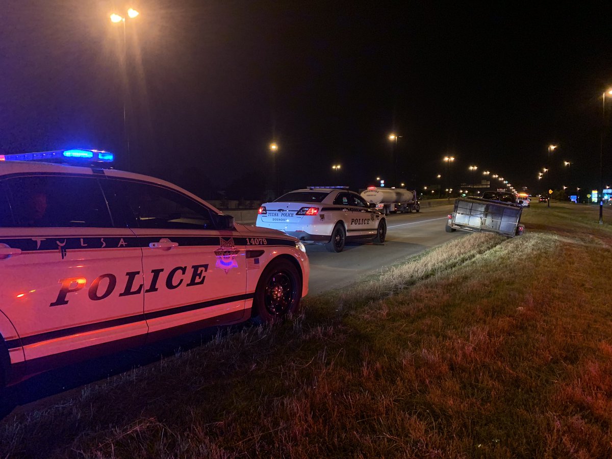Pursuit ends at I-44 and Riverside after a driver hauling a trailer refused to pull over.