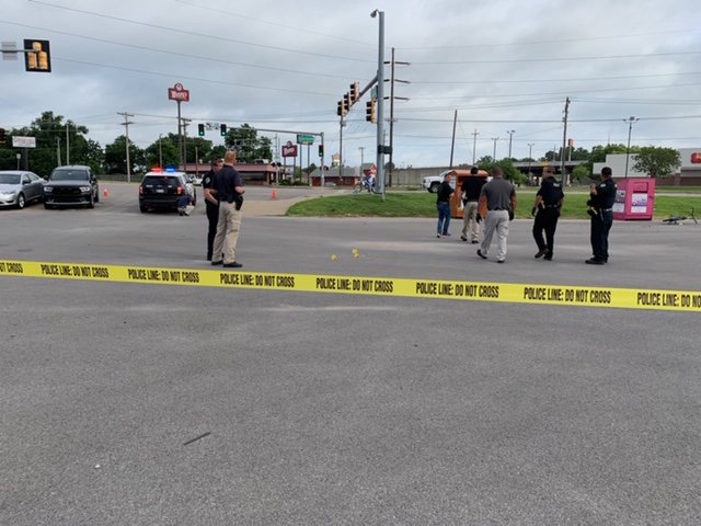 Sand Springs police say a body was found in a parking lot off Highway 412 near Torchy's bar.    