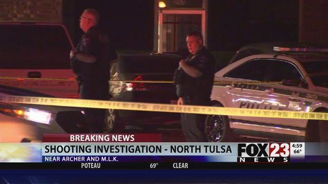 A woman is in the hospital after a shooting outside a north Tulsa convenience store early Tuesday morning.