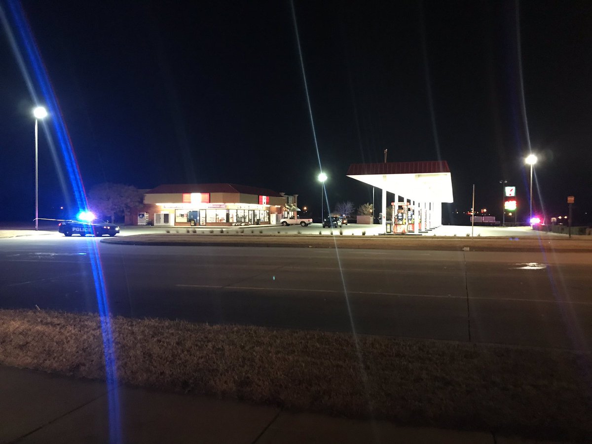 Police are telling us a man is dead after an altercation at a 7-11 off Reno and Czech Hall Rd. The suspect is currently at large