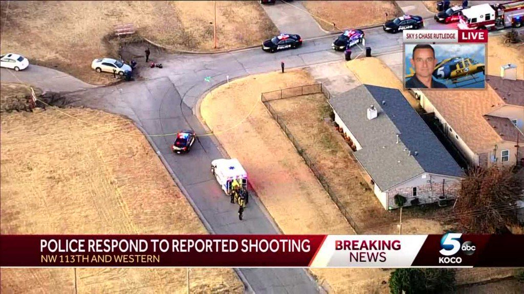 Police are looking for a shooter after one person was shot Wednesday morning in northwest Oklahoma City.