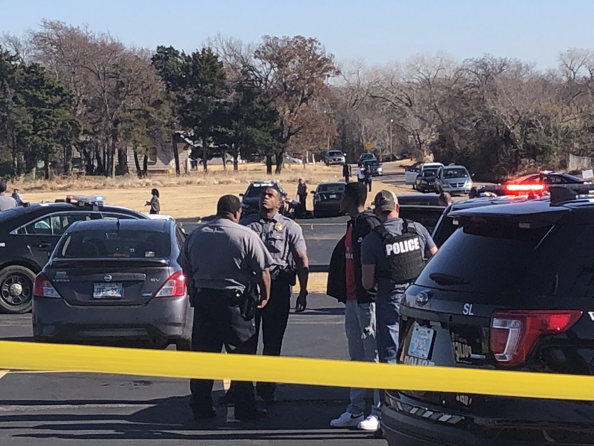 Woman says her friend was shot outside  Zion Baptist church near NE 28th & Kelley. She said she's still trying to figure out what happened.  two people were shot. 