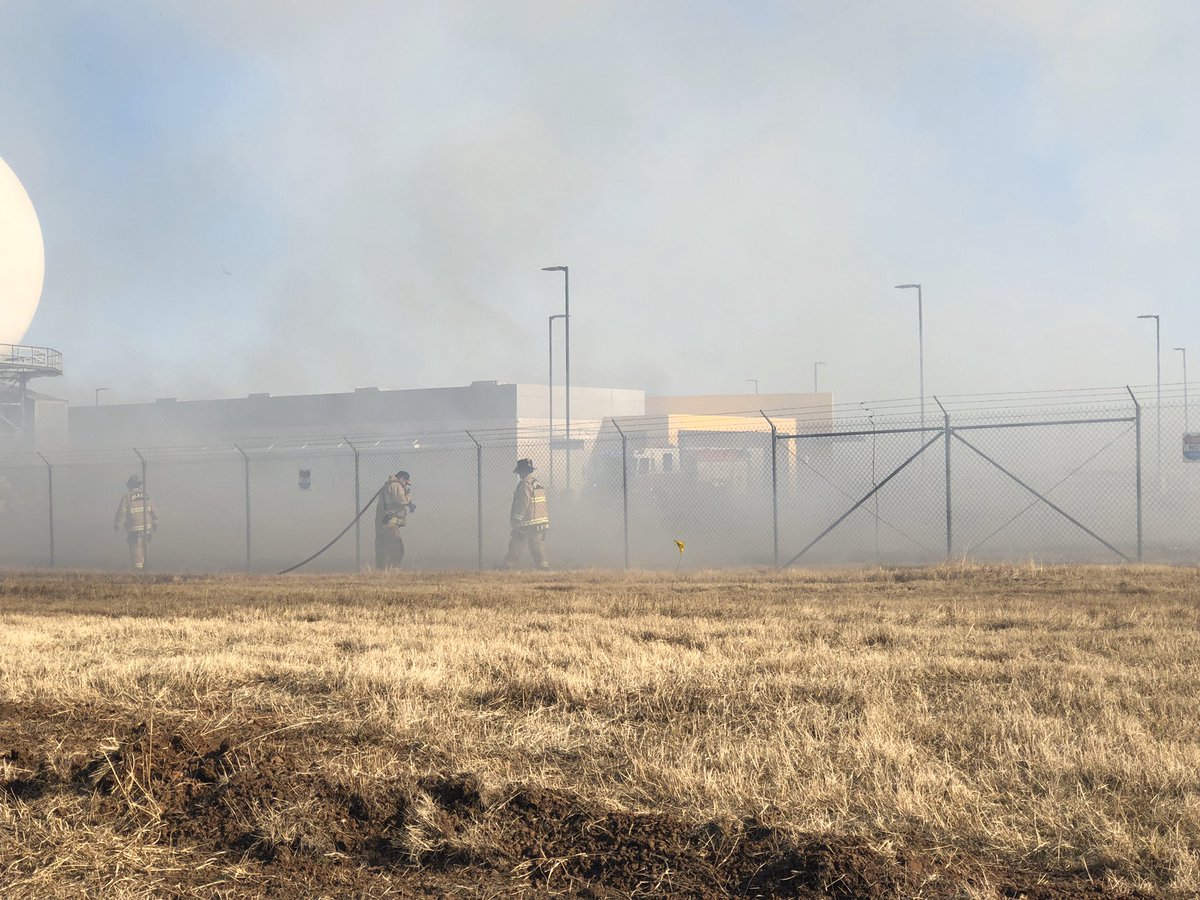TAC 8 | Grass Fire | Firefighters from OKC and Will Rogers Airport FD have the forward progress of this fire stopped. There have been no structures damaged and the flight line of WRWA are not affected.  Crews are hitting hot spots now