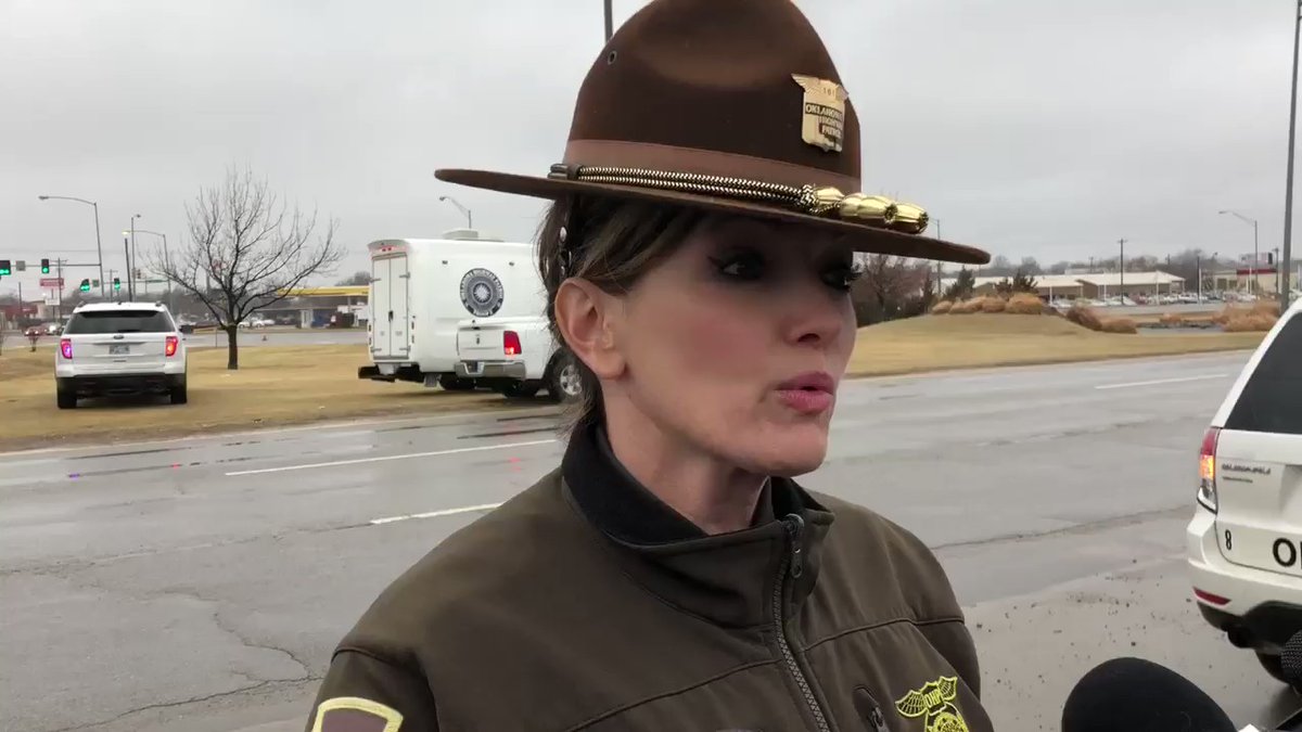 Suspect has died in @OHPDPS involved shooting in Moore. OHP said it's unknown if he was armed. It began as a pursuit of stolen vehicle from Purcell