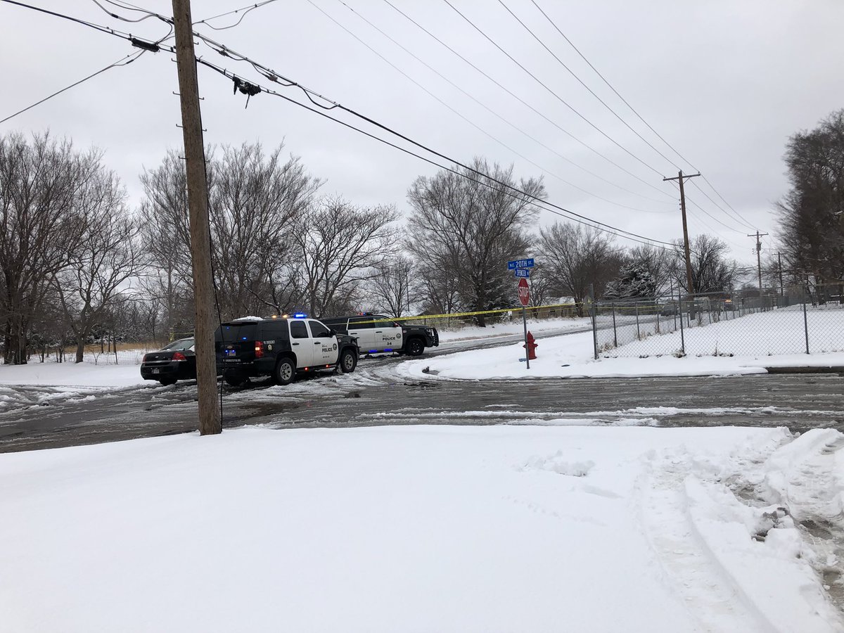 The medical examiner is   on the scene of this homicide near NE 23rd & Spencer after @MidwestCityPD officials say 25-year-old Kurtis Haucke shot his father this morning, killing him. 