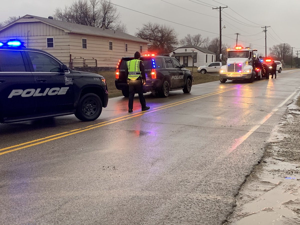 Yukon police are working to find out what caused an officer to be injured this morning. We know four vehicles are involved and the officer has minor injuries. This is near Piedmont Rd and Ash Ave.