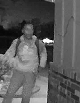 This man ran straight up to the front door of a residence in the 700 block of SW 40th Street, kicked and shattered the storm door, then ran away. 
