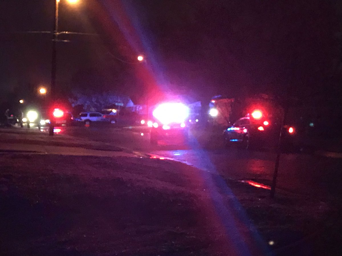 On the scene of a possible drive by shooting in NW OKC.  @OKCPD tell they found 30 shell casings and a home with impact marks on it. There were no injuries found near the scene.   There was a dark colored 4 door car scene leaving the area. 