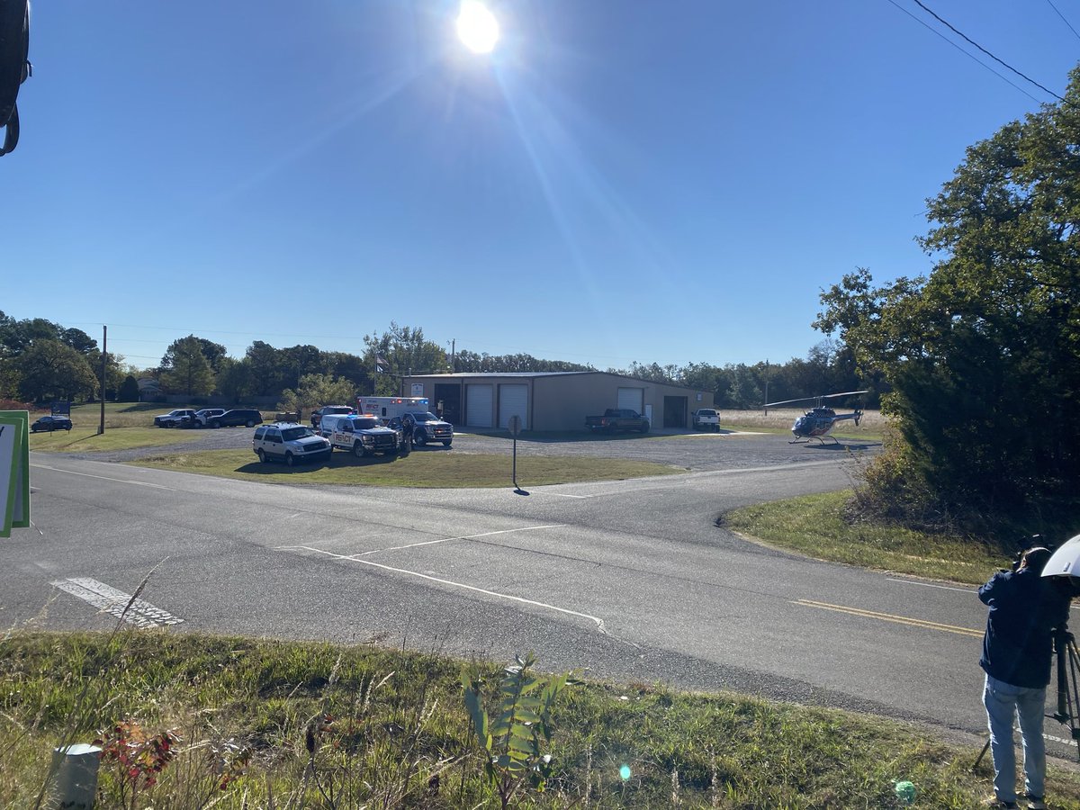 Moved a mile or two back down the road near the Bethel Acres Fire Department. armored trucks and numerous law enforcement vehicles come by. The ATF, FBI and several state and local agencies are still searching for him