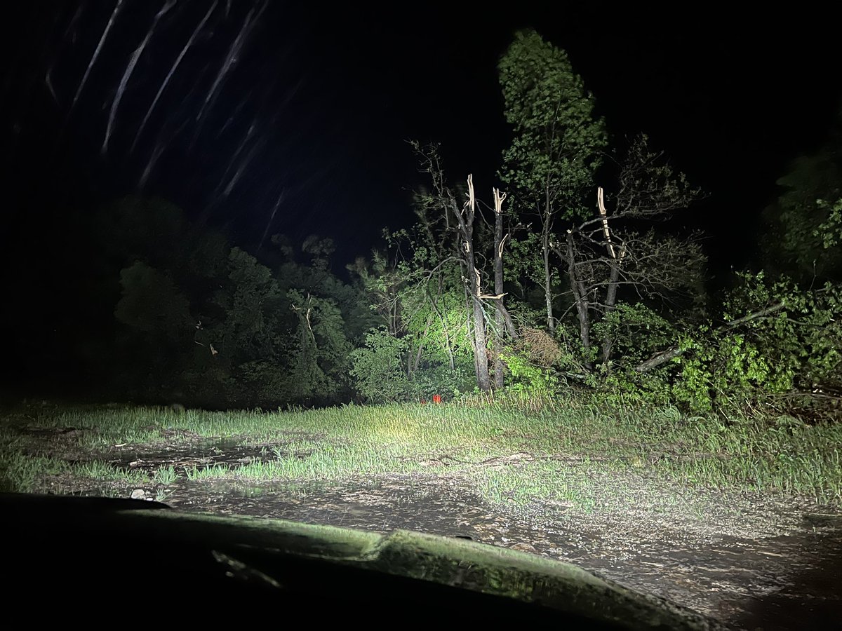 Tornado Damage on the east side of Earlsboro,OK