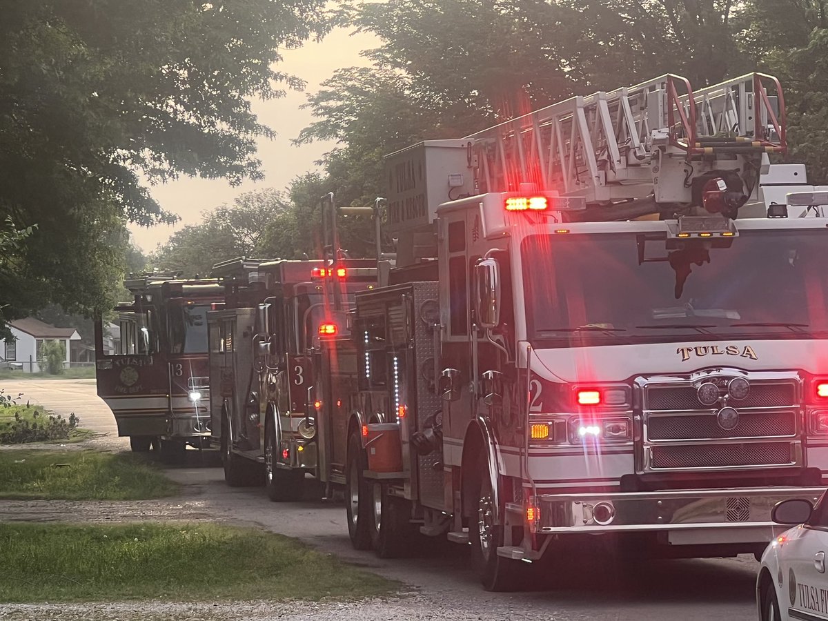 Firefighters are still on the scene of an early morning house fire. B Platoon crews responded to the fire near S. 57th West Ave. just after 6 am. C Platoon crews did shift change on scene & are overhauling to ensure hotspots are extinguished. Home vacant; no injuries reported