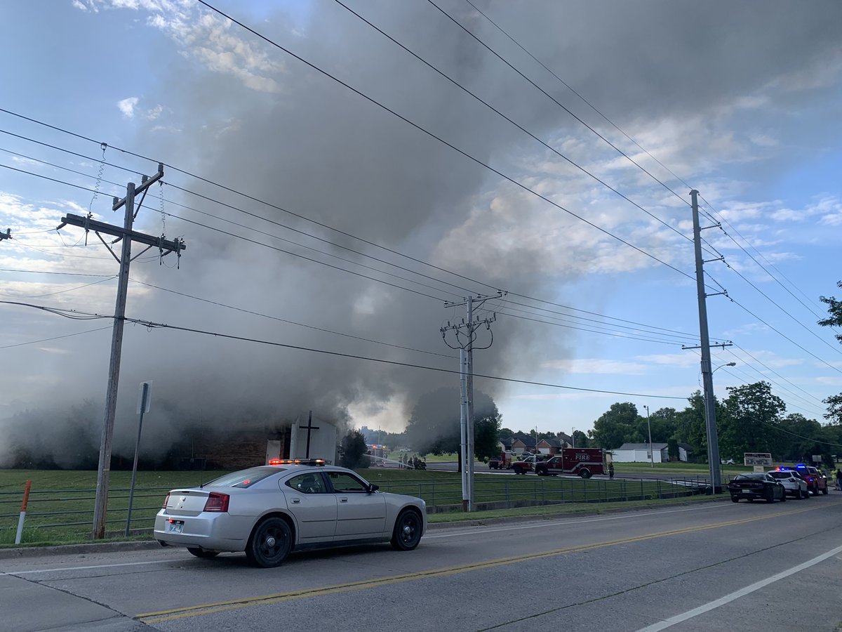 First Assembly of God Church on Hardy Springs in McAlester is on fire. McAlester Fire Department and emergency responders are on scene.    Precinct 7 and Precinct 40 voters are directed to go the Pittsburg County Election Board Office at 109 East Carl Albert Parkway to vote