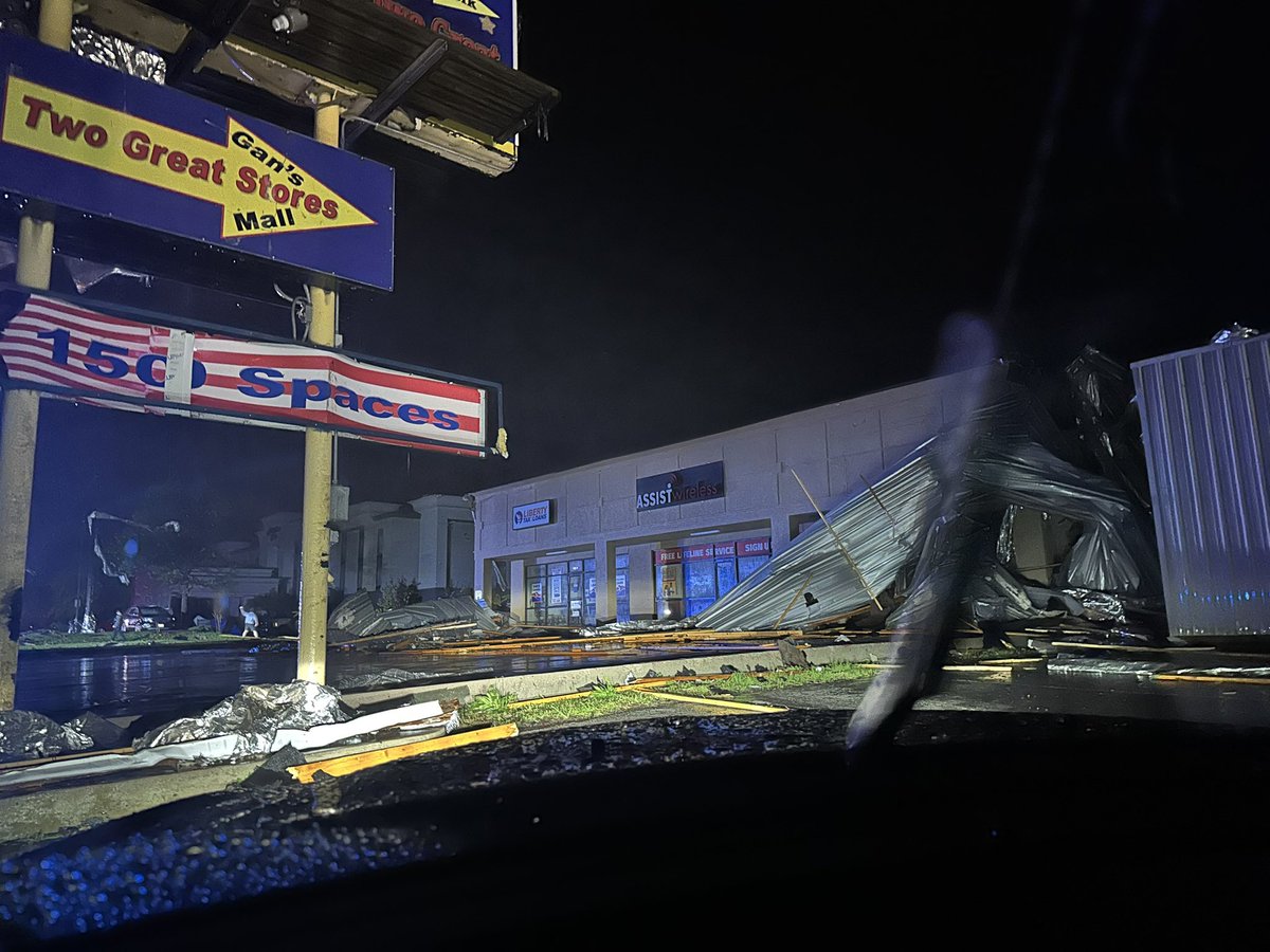 damage in Bartlesville, Oklahoma 