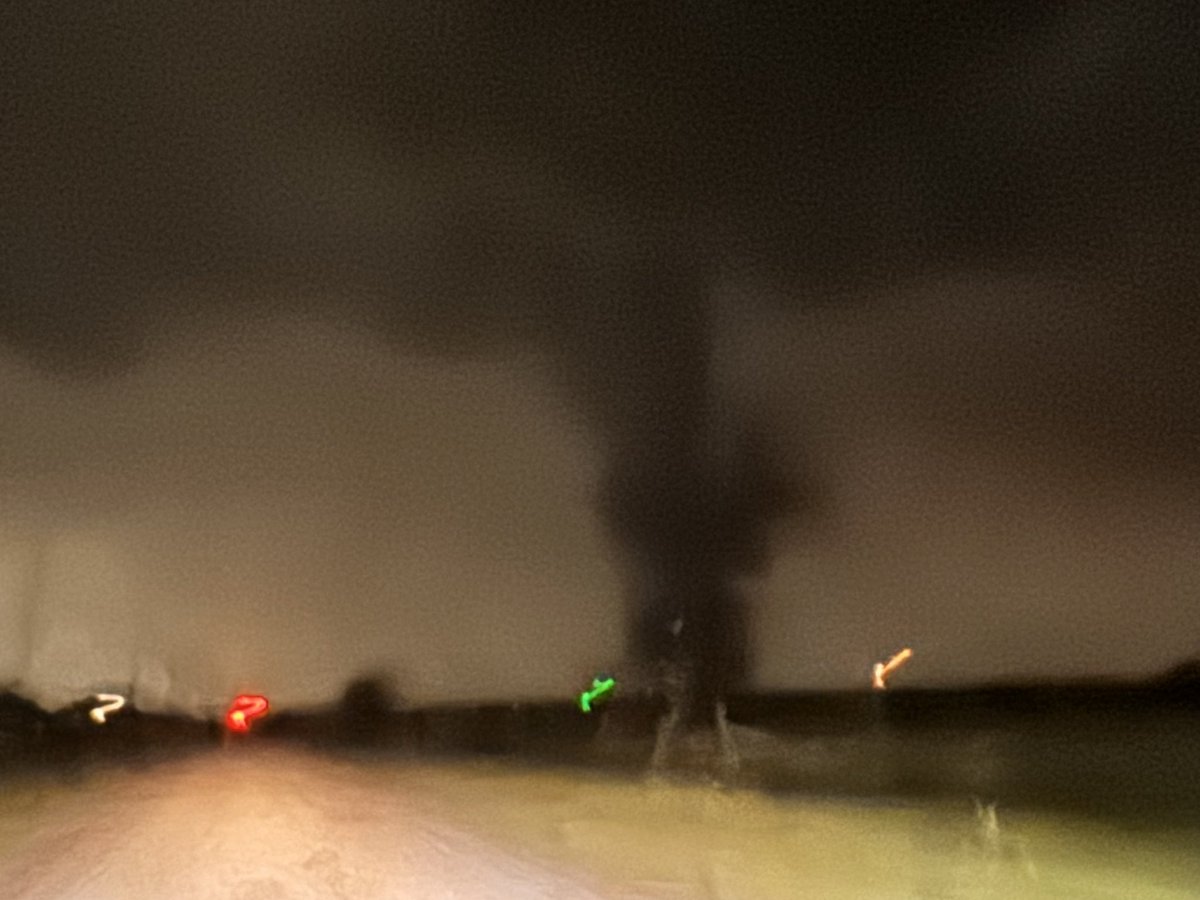 Intercept the loudest tornado near Yukon, Oklahoma. Literally a few 100 feet crossed in front