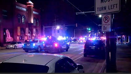 One suspect in custody, three injured in Bricktown shooting