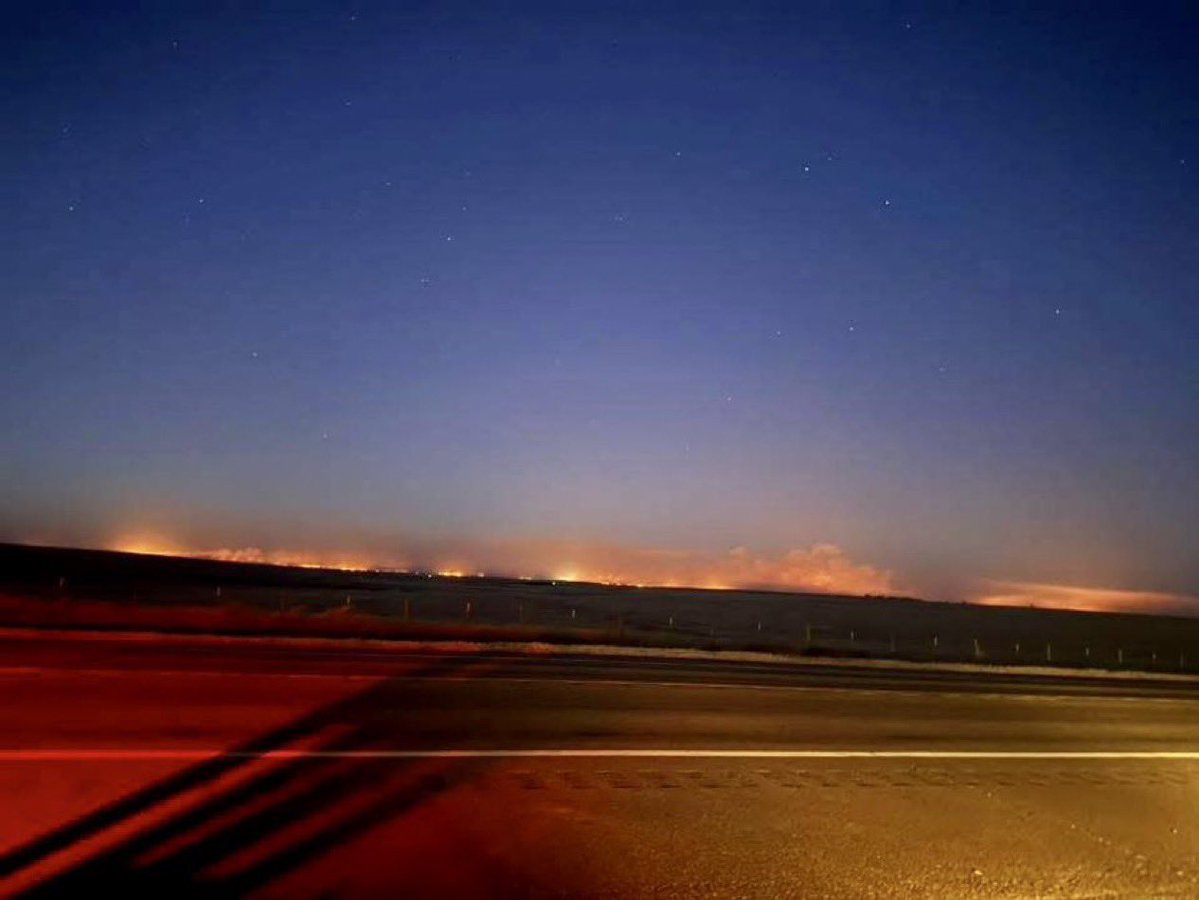 The Ranger Road Fire is still raging across Oklahoma and Kansas, with the burn area now estimated at more than 145,000 acres